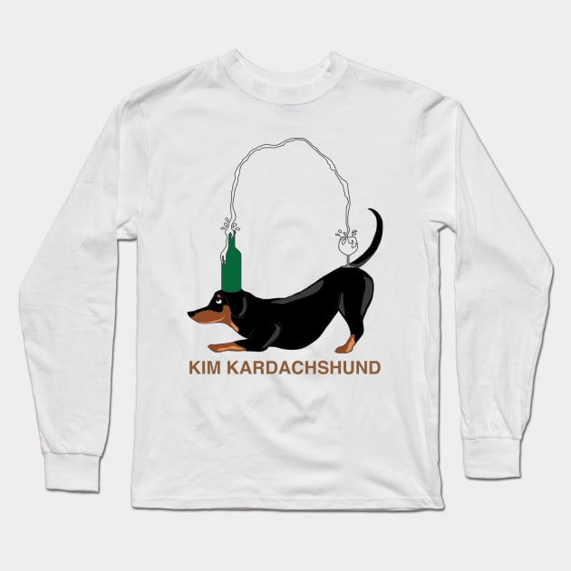 Kim Kardachshund Long Sleeve T-Shirt by inotyler